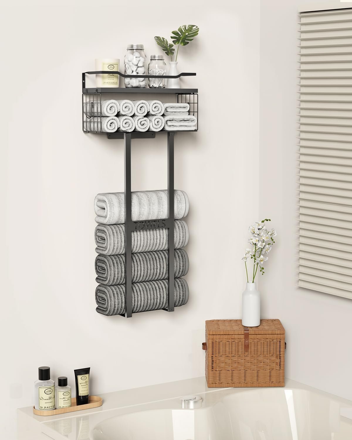 Wall-Mounted Towel Rack