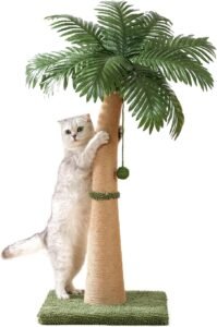 Curved Palm-Tree Sisal Cat Post