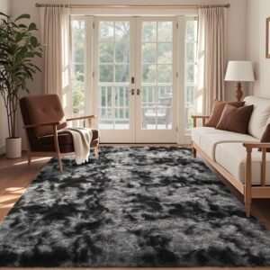 6x9 Tie-Dyed Fluffy Rug