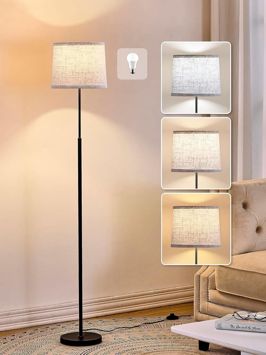 Hikczc LED Floor Lamp