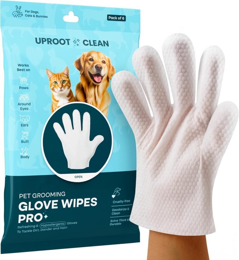 Powerful Uproot Clean Dog Gloves – Gentle 2 , Fast & Mess-Free Cleaning 2 Uproot Clean Dog Gloves