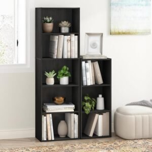 Furinno bookcase bookshelf blackwood finish