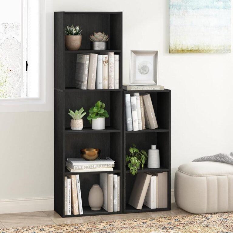 Furinno bookcase bookshelf blackwood finish