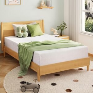 EGOHOME memory foam mattress bedroom setup
