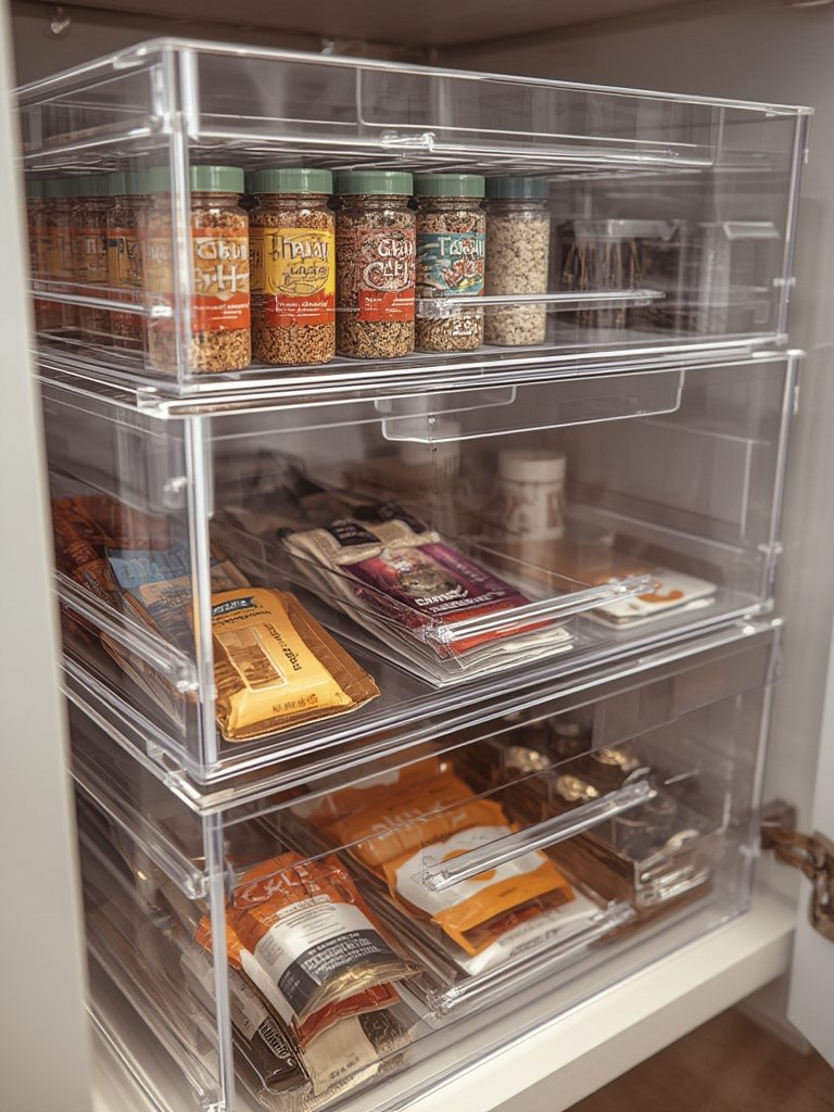 storage drawers in action