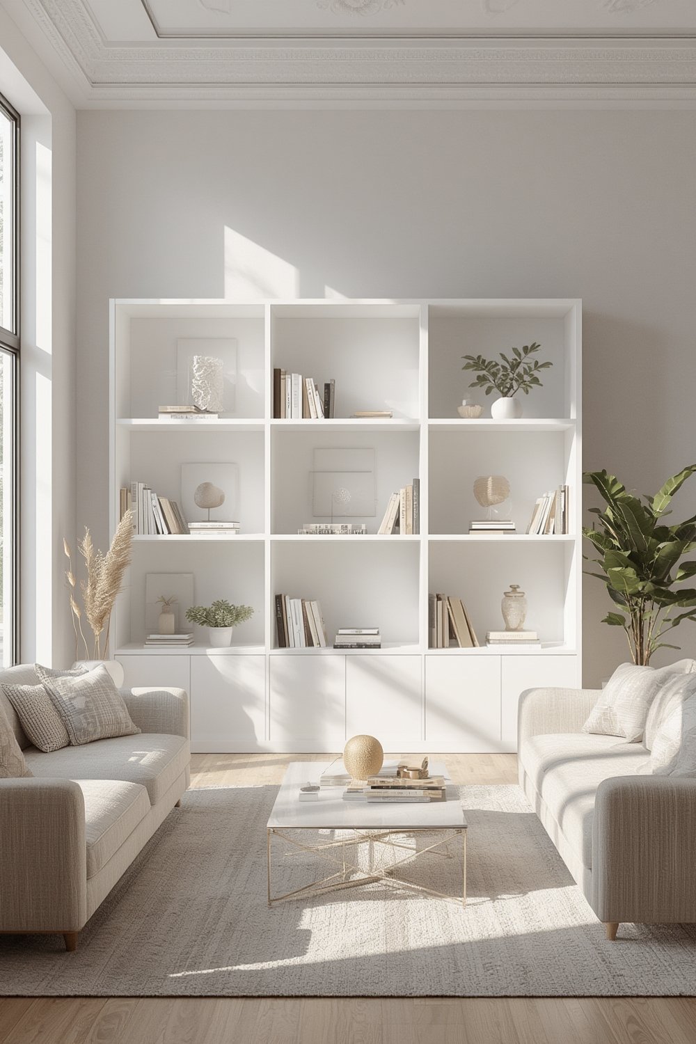 bookshelf white product view