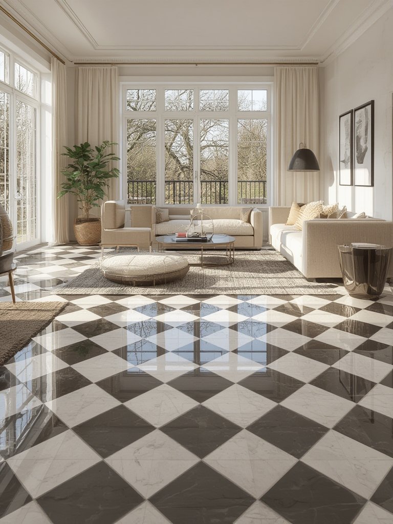 Checkerboard Floor Tile Pattern: 7 Amazing Ways to Transform Your Home (Proven Guide) 4 checkerboard floor tile pattern - Illustration 3