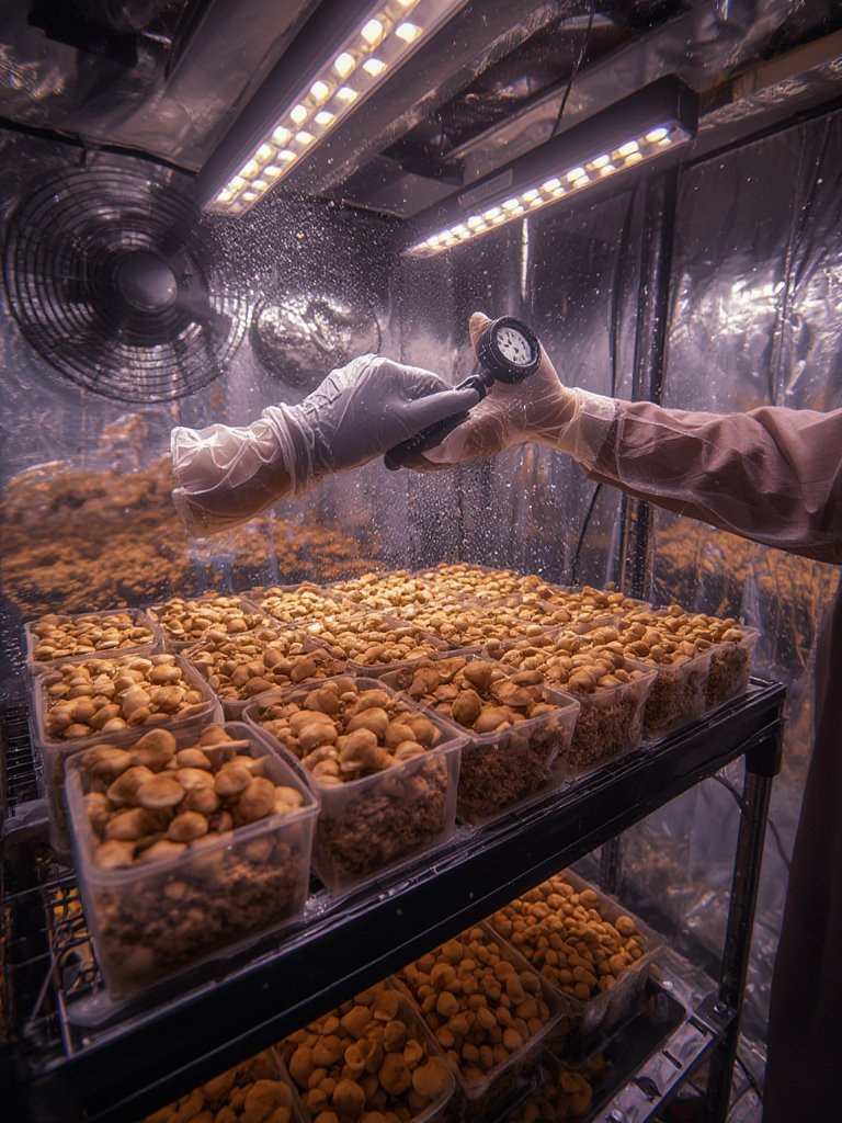 mushroom grow tent home - Illustration 2