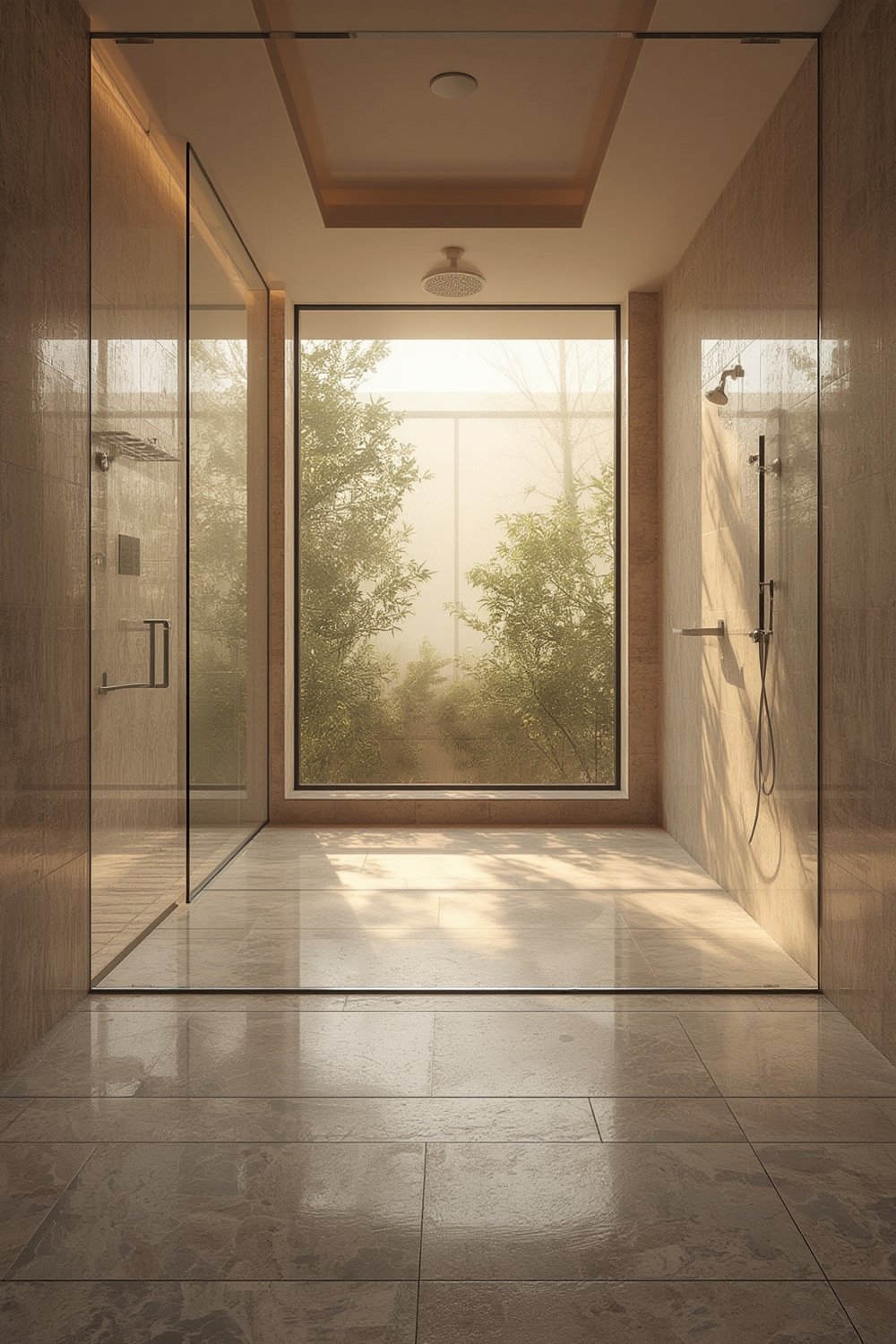 curbless shower - Illustration 1