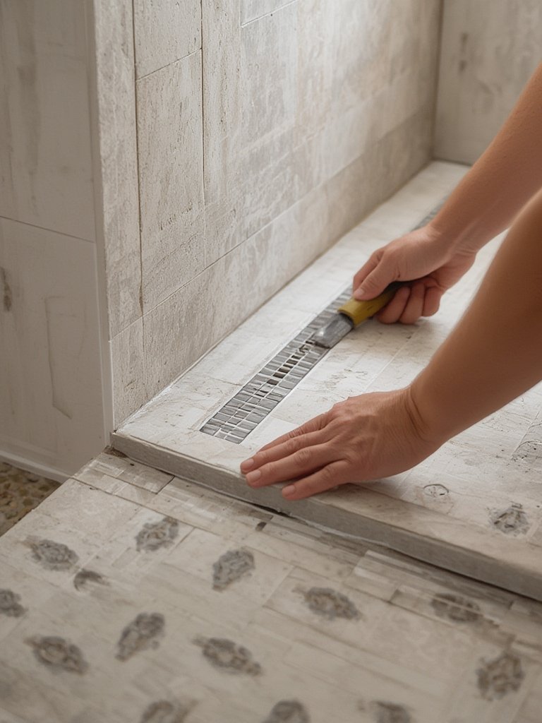 curbless shower - Illustration 2