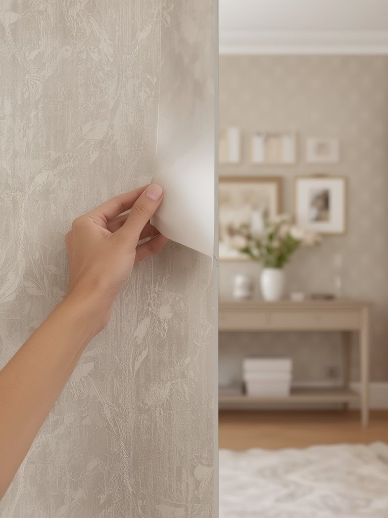 wallpaper adhesive in action